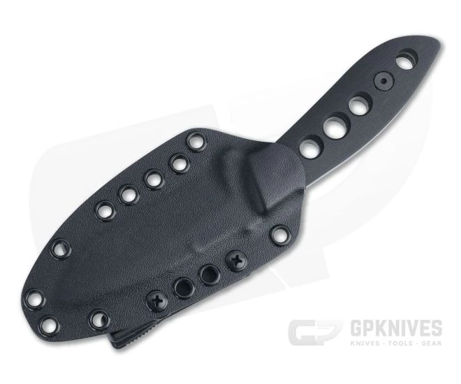 Tom Krein K9 Model 6 Drop Point Stonewashed D2 Blasted Black G10 Fixed Blade 4473 2 Tom Krein K9 Model 6 Drop Point Stonewashed D2 Blasted Black G10 Fixed Blade 4473 - Image 2
