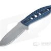 Tom Krein K9 Model 6 Drop Point Stonewashed D2 Blasted Blue/Black G10 Fixed Blade 4475