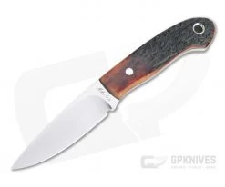 Mike Irie Sport 100 Bird and Trout Satin CPM-154 Red Jigged Bone Fixed Blade 4506