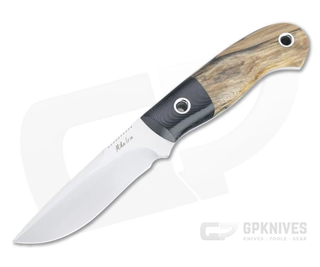Mike Irie Model 110 Spear Point CPM-154 Bolstered Stabilized Maple Fixed Blade 4508 1 Mike Irie Model 110 Spear Point CPM-154 Bolstered Stabilized Maple Fixed Blade 4508