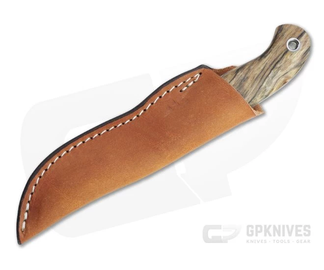 Mike Irie Model 110 Spear Point CPM-154 Bolstered Stabilized Maple Fixed Blade 4508 2 Mike Irie Model 110 Spear Point CPM-154 Bolstered Stabilized Maple Fixed Blade 4508 - Image 2