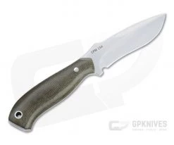 Mike Irie Model 113 Spear Point Satin CPM-154 Green Canvas Micarta Fixed Blade 4513 5 Mike Irie Model 113 Spear Point Satin CPM-154 Green Canvas Micarta Fixed Blade 4513 -Camping Knives best sale 4513 3