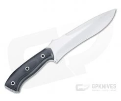 Mike Irie TFK Tactical Field Knife Satin CPM-154 Black Canvas Micarta Fixed Blade 4521 -Camping Knives best sale 4521 3