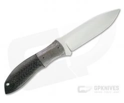 Aaron Frederick 3PS Satin CPM-154 Damascus Bolster Carbon Fiber Fixed Blade Knife 4685 -Camping Knives best sale 4658 3