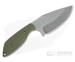 Trash Panda Knives Panda-1 Stonewashed CPM-3V Green G10 Fixed Blade Knife 4659 -Camping Knives best sale 4659 3