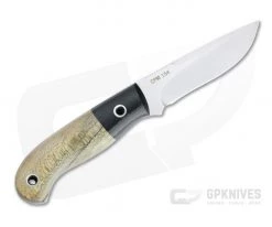 Mike Irie Model 110 Spear Point CPM-154 Bolstered Spalted Maple Fixed Blade 4736 -Camping Knives best sale 4736 3