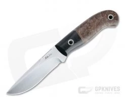 Mike Irie Model 110 Spear Point CPM-154 Bolstered Maple Burl Fixed Blade 4737