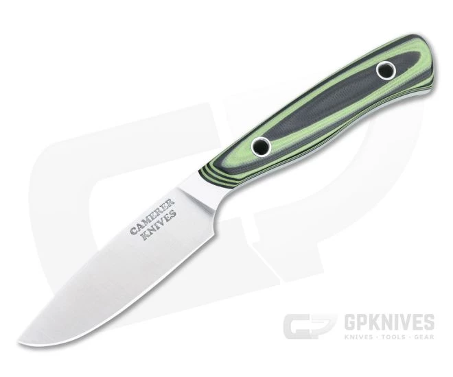 Camerer Knives Workman Drop Point Elmax Green and Black G10 Custom Fixed Blade 4760 1 Camerer Knives Workman Drop Point Elmax Green and Black G10 Custom Fixed Blade 4760