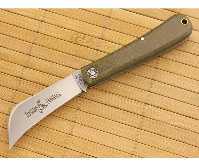 Farm and Field Tool Hayn' Helper Pruner Blade Green Linen Micarta 1 Farm and Field Tool Hayn' Helper Pruner Blade Green Linen Micarta