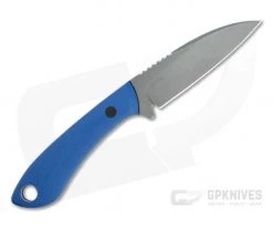 Tom Krein Custom TK-11 Wharncliffe Acid Washed S35VN Blasted Blue G10 Fixed Blade 5 Tom Krein Custom TK-11 Wharncliffe Acid Washed S35VN Blasted Blue G10 Fixed Blade -Camping Knives best sale 4801 3