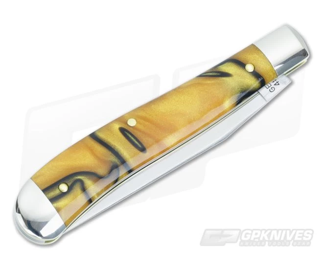 Tidioute Cutlery #48 Weasel Tiger Eye Acrylic Muskrat Clip 2 Tidioute Cutlery #48 Weasel Tiger Eye Acrylic Muskrat Clip - Image 2