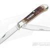 Tidioute Cutlery #48 Improved Trapper Antique Amber Bone