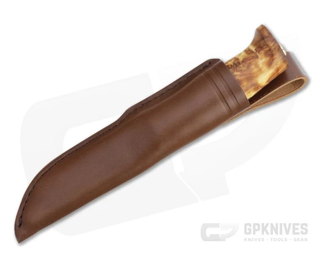 Helle Knives Fjellkniven 12C27 Curly Birch Fixed Blade Knife 2 Helle Knives Fjellkniven 12C27 Curly Birch Fixed Blade Knife - Image 2
