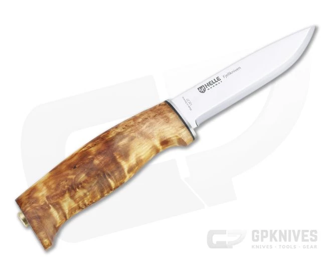 Helle Knives Fjellkniven 12C27 Curly Birch Fixed Blade Knife 3 Helle Knives Fjellkniven 12C27 Curly Birch Fixed Blade Knife - Image 3