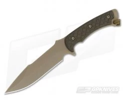 Spartan Blades Horkos FDE S35VN Green Micarta Tan MOLLE