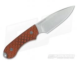 Bradford Knives Guardian4 Tiger Stripe False Edge Stonewash M390 -Camping Knives best sale 4fe 006 m390 3