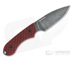 Bradford Knives Guardian4 Full Flat Grind Red G10 Nimbus 3V Fixed Blade Knife -Camping Knives best sale 4fh 010n 3v 3