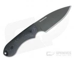 Bradford Knives Guardian4 Full Flat Grind 3D Black Micarta DLC 3V Fixed Blade Knife -Camping Knives best sale 4fh 101b 3v 3 2