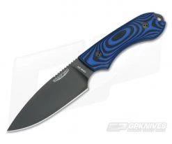Bradford Knives Guardian4 PHT Flat Grind 3D Black/Blue G10 DLC 3V