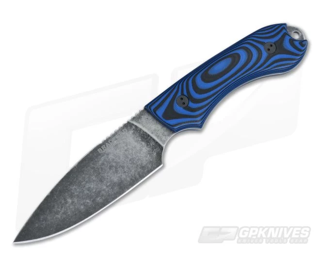 Bradford Knives Guardian4 Full Flat Grind 3D Blue/Black G10 Nimbus 3V Fixed Blade Knife 2 Bradford Knives Guardian4 Full Flat Grind 3D Blue/Black G10 Nimbus 3V Fixed Blade Knife - Image 2