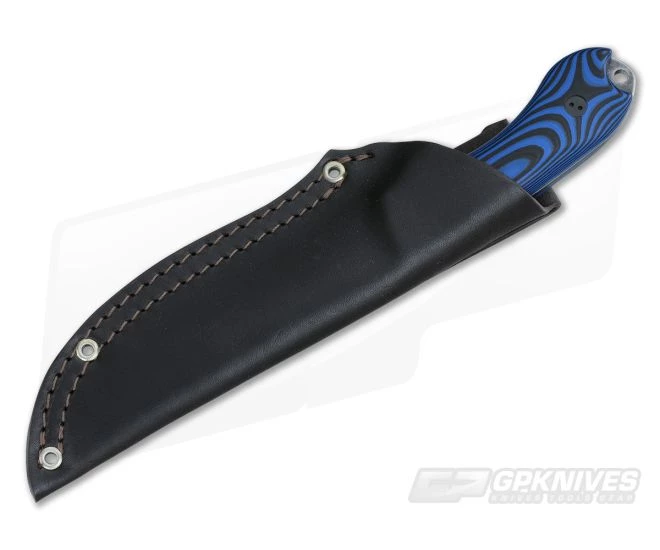 Bradford Knives Guardian4 Full Flat Grind 3D Blue/Black G10 Nimbus 3V Fixed Blade Knife 4 Bradford Knives Guardian4 Full Flat Grind 3D Blue/Black G10 Nimbus 3V Fixed Blade Knife - Image 4