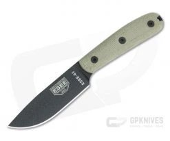 ESEE 4HM-K Black Plain Edge Rounded Handle Kydex Sheath