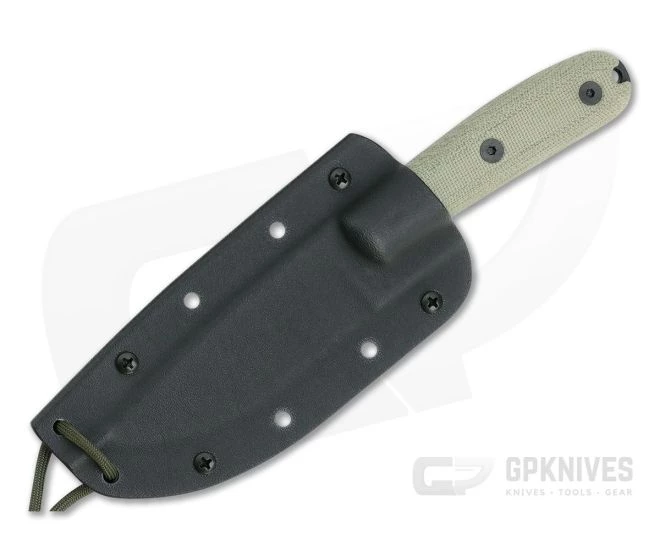 ESEE 4HM-K Black Plain Edge Rounded Handle Kydex Sheath 2 ESEE 4HM-K Black Plain Edge Rounded Handle Kydex Sheath - Image 2