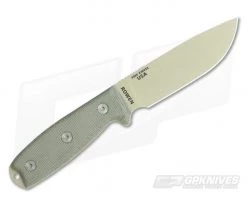 ESEE 4 Desert Tan Plain Edge Green Sheath -Camping Knives best sale 4p dt 3