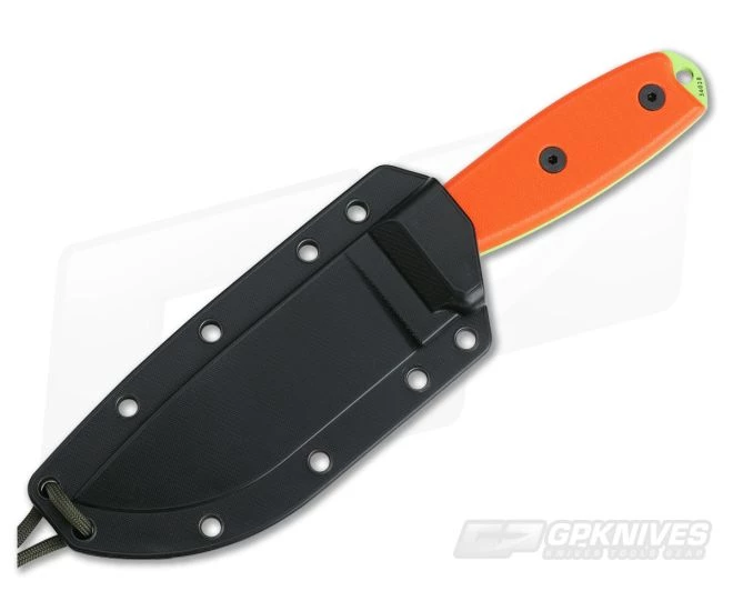 ESEE 4 Venom Green Plain Edge Orange G10 Black Sheath 2 ESEE 4 Venom Green Plain Edge Orange G10 Black Sheath - Image 2