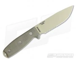 ESEE 4S Desert Tan Partially Serrated -Camping Knives best sale 4s dt 3