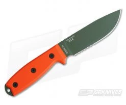 ESEE 4S Part Serrated OD Blade Orange G10 -Camping Knives best sale 4s od 3