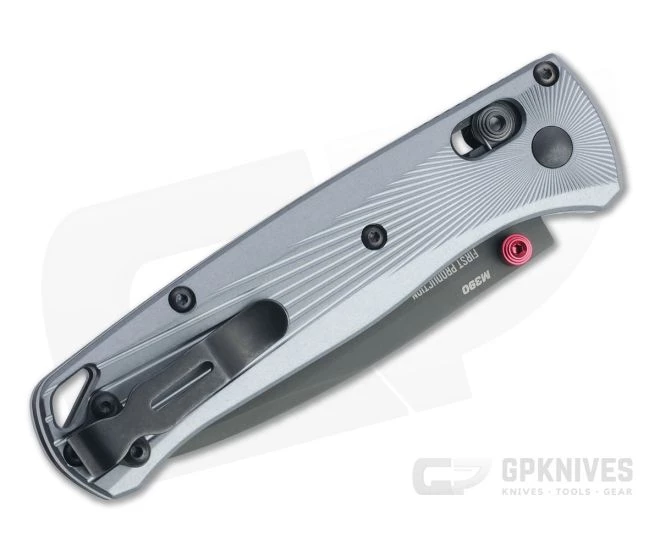 Benchmade Bugout Black M390 Milled Gray Aluminum AXIS Lock Folder 535BK-4 2 Benchmade Bugout Black M390 Milled Gray Aluminum AXIS Lock Folder 535BK-4 - Image 2