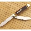Tidioute Cutlery #54 Big Jack Chestnut Worm Groove Bone