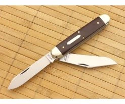 Tidioute Cutlery #54 Big Jack Maroon Linen Micarta