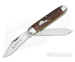 Tidioute Cutlery #54 Big Jack Jigged Cherry Wood