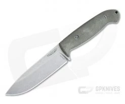 Bradford Knives Guardian5.5 3D OD Green Micarta Sabre Grind Stonewash 3V