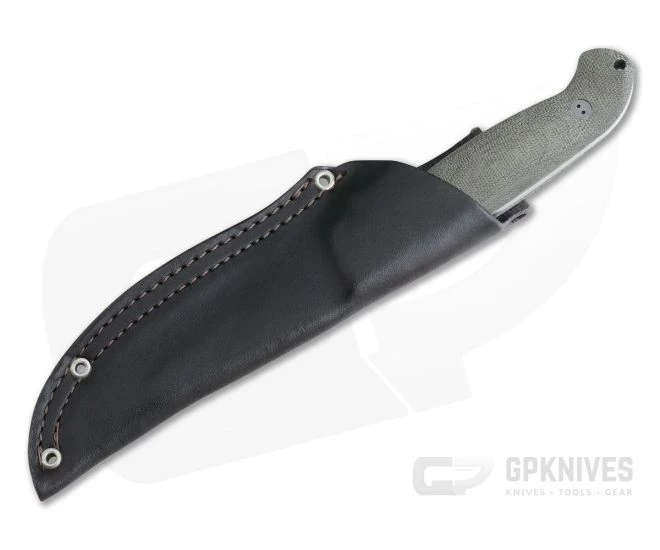 Bradford Knives Guardian5.5 3D OD Green Micarta Sabre Grind Stonewash 3V 2 Bradford Knives Guardian5.5 3D OD Green Micarta Sabre Grind Stonewash 3V - Image 2