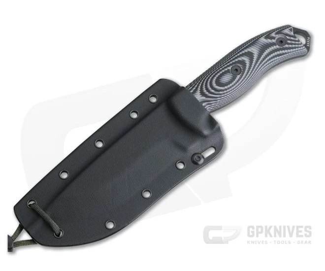 ESEE 5 Black Blade 3D Gray/Black G10 Handles Fixed Blade 5PB-002 2 ESEE 5 Black Blade 3D Gray/Black G10 Handles Fixed Blade 5PB-002 - Image 2