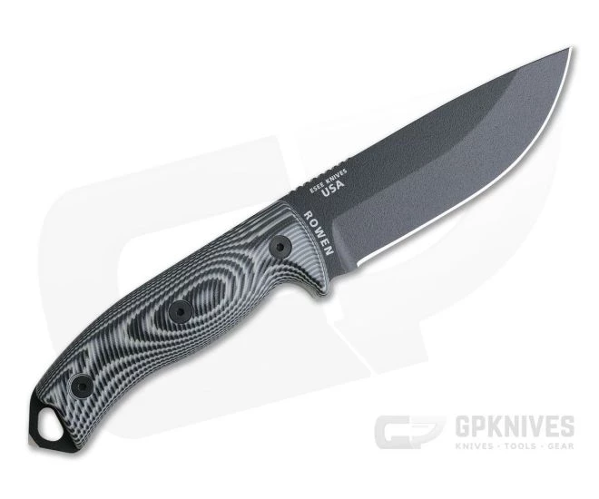 ESEE 5 Black Blade 3D Gray/Black G10 Handles Fixed Blade 5PB-002 3 ESEE 5 Black Blade 3D Gray/Black G10 Handles Fixed Blade 5PB-002 - Image 3