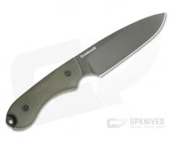 Bradford Guardian5 Sabre Ground DLC 3V 3D OD Green Canvas Micarta Fixed Blade -Camping Knives best sale 5s 102b 3v 3