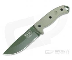 ESEE 5S Serrated OD Green with Black Kydex Sheath