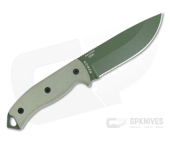 ESEE 5S Serrated OD Green with Black Kydex Sheath 3 ESEE 5S Serrated OD Green with Black Kydex Sheath - Image 3