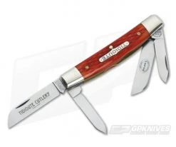 Tidioute #61 4 Blade Congress Burnt Orange Bone Serialized