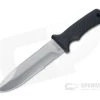 MAC Coltellerie 631 Satin Nitro-B Black Polymer Outdoor Fixed Blade