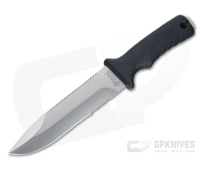 MAC Coltellerie 631 Satin Nitro-B Black Polymer Outdoor Fixed Blade 1 MAC Coltellerie 631 Satin Nitro-B Black Polymer Outdoor Fixed Blade
