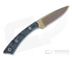 Dawson Knives Angler Arizona Copper 3V Blue/Black G10 Fixed Blade 5 Dawson Knives Angler Arizona Copper 3V Blue/Black G10 Fixed Blade -Camping Knives best sale 63653 3