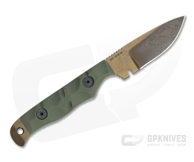 Dawson Knives Handyman Arizona Copper 3V OD Green G10 Fixed Blade 3 Dawson Knives Handyman Arizona Copper 3V OD Green G10 Fixed Blade - Image 3