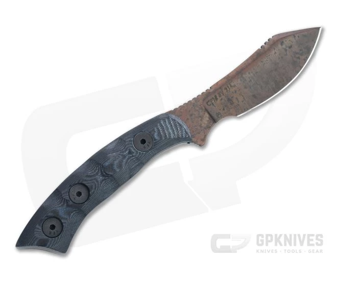 Dawson Knives Snakebite Arizona Copper 3V Blue/Black G10 Pocket Fixed Blade 3 Dawson Knives Snakebite Arizona Copper 3V Blue/Black G10 Pocket Fixed Blade - Image 3