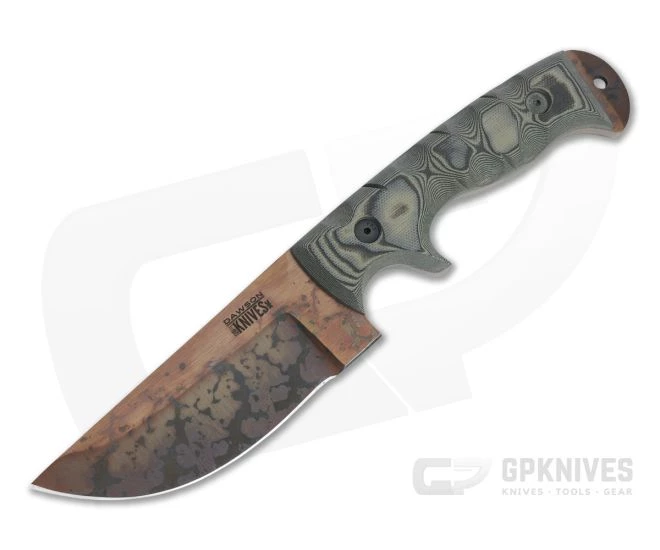 Dawson Knives Warthog Arizona Copper 3V Tan/Black G10 Fixed Blade 1 Dawson Knives Warthog Arizona Copper 3V Tan/Black G10 Fixed Blade