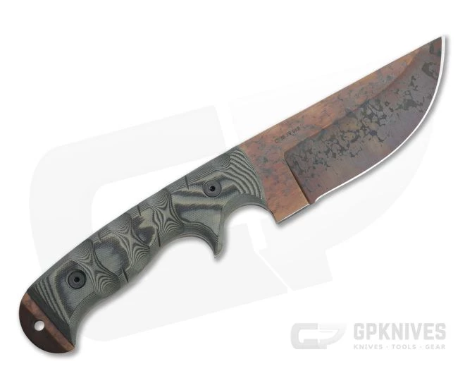 Dawson Knives Warthog Arizona Copper 3V Tan/Black G10 Fixed Blade 3 Dawson Knives Warthog Arizona Copper 3V Tan/Black G10 Fixed Blade - Image 3